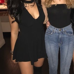 Black Romper with Choker